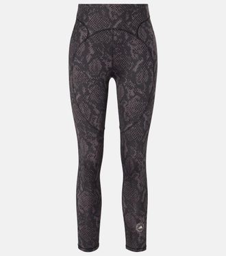 adidas by Stella McCartney Printed high-rise leggings