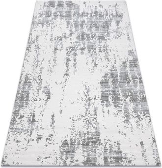 RugsX Rugsx - Carpet acrylic uskup Concrete 9484 ivory / grau grey 80x300 cm