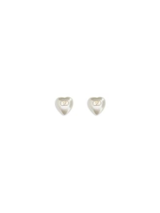 Valentino Garavani Womens Earrings Vlogo Signature Pearl Gold-Cream Gold/cream