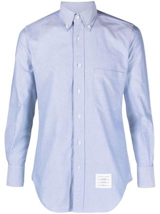 Thom Browne Light Blue Solid Shirt