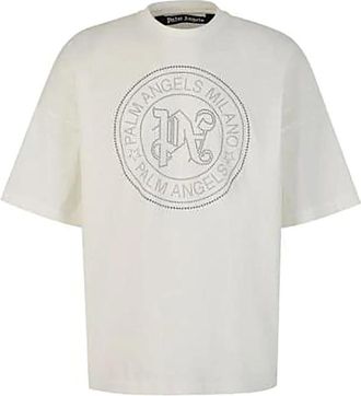 Palm Angels Hombre, Camisetas, Blanco, Talla: M