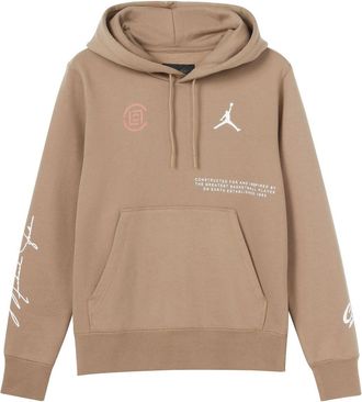 Nike Jordan Air Jordan x CLOT Crossover Logo Printing Sports Pullover Asia Edition Brown AR8396-213
