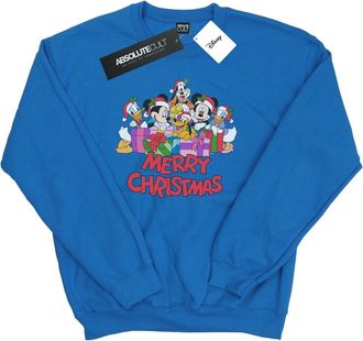 Disney Heren Mickey Mouse en vrienden Kerstmis Sweatshirt (Koningsblauw)