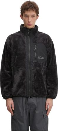 Manastash Bigfoot Fleece Jacket - Heren - Vesten met rits - Zwart - M - Leer - Hoodies & sweatvesten