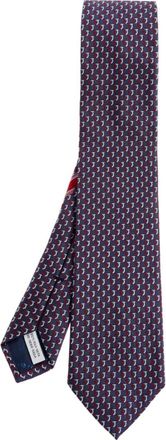 Ferragamo Ties, male, Blue, Size: ONE SIZE Barzio Tie