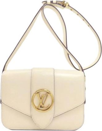Louis Vuitton Pre-owned Vintage Schoudertas - Dames - Vintage Schoudertas - Beige - ONE Size - Vintage