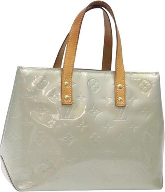 Louis Vuitton Reade Handbag Monogram Vernis Gray Patent_Leather Handbag (Pre-Owned)