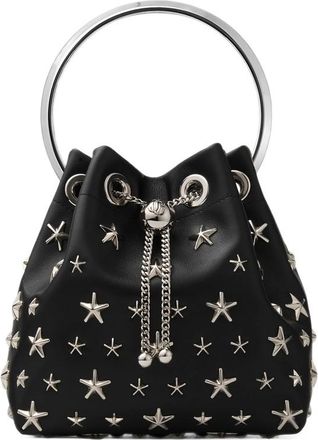 Jimmy Choo London Bon Bon Star-studded Bucket Bag