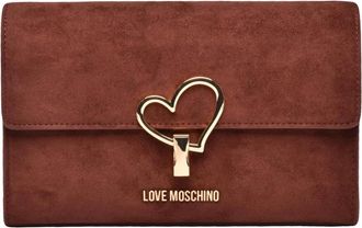 Love Moschino Bolso de hombro efecto ante - Bags - Mujer - Naranja - ONE SIZE