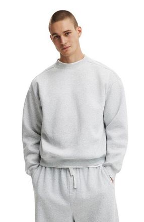 Cotton On Mens Box Fit Crew Sweater in Grey Marle at Nordstrom, Size X-Large