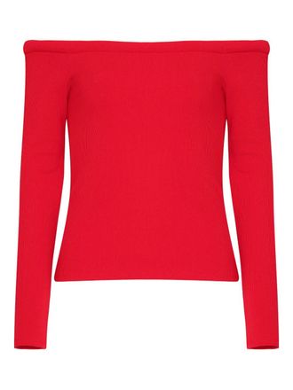 Gloria Coelho x Isabella Fiorentino asymetrische top - Rood
