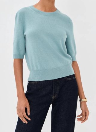 Veronica Beard Shana Cashmere Sweater In Antique Blue