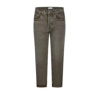 Amish Straight Jeans, male, Brown, Size: W34 Jeremiah Straight-leg Jeans