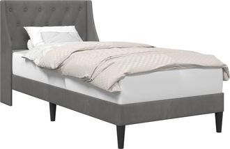 vidaXL Estructura De Cama Gris Oscuro 100 X 200 Cm Terciopelo Vidaxl