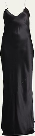 Nili Lotan Silk Satin Slip Gown