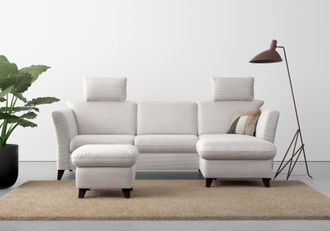 HOME AFFAIRE Ecksofa »Trelleborg L-Form« wahlweise mit Bettfunktion und Bettkasten, inkl. Federkern-Polsterung