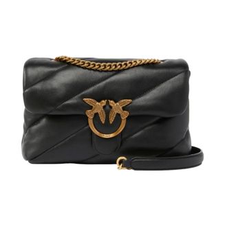 Pinko Cross Body Bags, female, Black, Size: ONE SIZE Classic Love Bag Puff Maxi Quilt