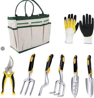 OEM Kit Herramientas Jardin - Aleacion De Aluminio Antioxidante - Para Suculentas Y Pequenos Jardines - 8 Piezas