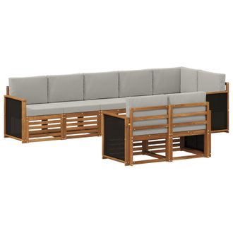 vidaXL Set Di Divani Da Esterno 7 Pz Vidaxl