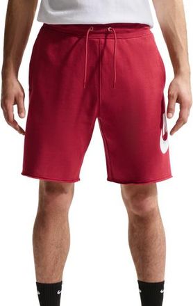 Nike Mens Club Alumni FT Shorts - Red/Red Size 3XL