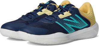 New Balance 696v6 Tennis Shoes Womens Tennis Shoes White/Cyber Jade : 10.5 B - Medium, Synthetic/Textile