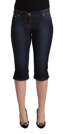Gianfranco Ferre Cotton Stretch Low Waist Slim Capri Womens Jeans