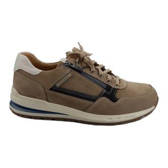 Mephisto Stijlvolle Bradley Sneaker voor Heren - Heren - Sneakers - Beige - 44 EU - Leer - Schoenen