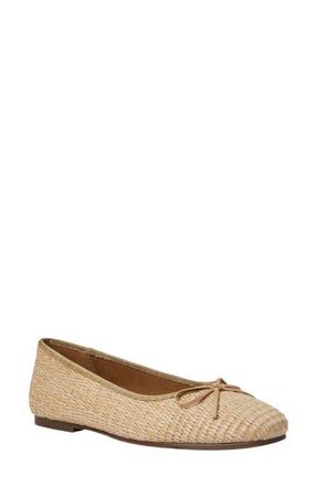Andr&eacute; Assous Haley Ballet Flat in Natural Raffia at Nordstrom, Size 7.5