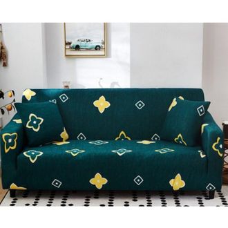 OEM Funda Para Sof&aacute; - 2 Plazas - 140 A 180 Cm - El&aacute;stica Poli&eacute;ster Spandex - Universal Con Brazos - 1 Unidad