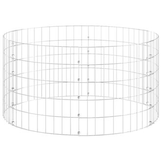 vidaXL Compostiera Da Giardino &Oslash;100x50 Cm In Acciaio Zincato - Vidaxl