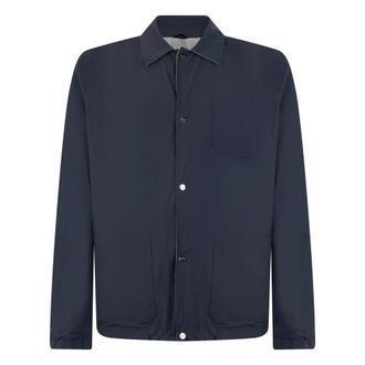 Herno Jassen, Heren, Blauw, 3Xl, Katoen, Licht jack