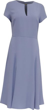 Ralph Lauren Lauren Ralph Lauren Georgette Midi Dress in Light Blue Polyester