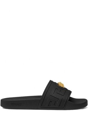 Versace BIGGIE SLIDERS Size: 45, colour: BLACK