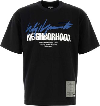 Yohji Yamamoto Black Cotton Yohji Yamamoto X Neighborhood T Shirt
