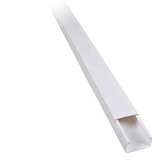 Trade Shop Trade Shop - Set 2 Canalina Cavi Elettrica Passacavi Plastica Ct2 2 Mt 40x40mm Bianco 5624040