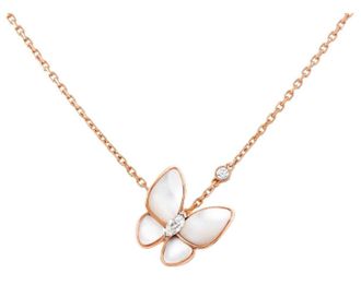 Van Cleef & Arpels Rose Gold Butterfly Pendant