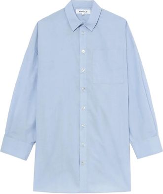 Enfold Camicia con drappeggio posteriore - Blu