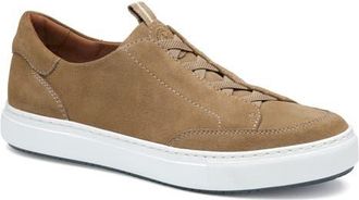 Johnston & Murphy Anson Lace to Toe Sneaker in Taupe English Suede at Nordstrom, Size 10.5