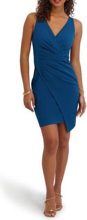 Siena My Balconia Scuba Crepe Cocktail Dress in Teal at Nordstrom Rack, Size 14