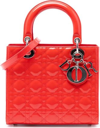 Dior Pre-owned Dior Medium Patent Cannage Lady Dior Ladies HEXLS7B76HI203BB