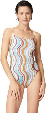 Missoni One-piece Swimsuit With Lamé Wave Pattern in Multicoloured at Nordstrom, Size 40 It