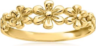 Canaria Canaria 10kt Yellow Gold Multi-Flower Ring