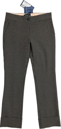 Piazza Sempione Womens Scarlett Straight Leg Ankle Crop Pant In Black