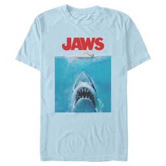 Jaws Mens Jaws Oversized Movie Poster Graphic T-Shirt in Light Blue at Nordstrom, Size Xxx-Large