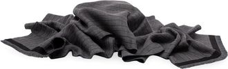 Gucci Gucci Pinstripe Wool Silk Scarf