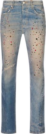 Purple Skinny Jewel Print