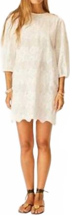 Natalie Martin Lisa Mini Dress In Geranium Milk