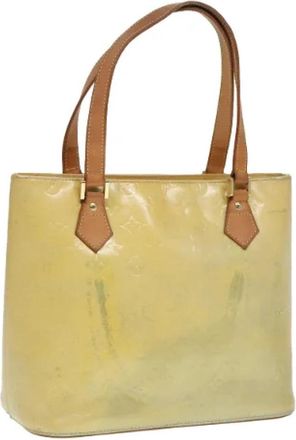 Louis Vuitton Tweedehands leren handtassen - Dames - Vintage Handtas - Geel - ONE Size - Leer - Vintage