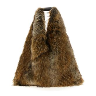Maison Margiela Klassieke Japanse Schoudertas - Dames - Schoudertassen - Bruin - ONE Size - Leer - Tassen