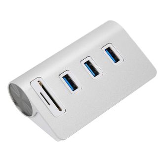 OEM Este Concentrador Usb 3.0 De 3 Puertos Es Compatible Con Sistemas Os X Y Pc. Presenta Un Dise&ntilde;o Elegante Inspirado En Apple Y Un Lector De Tarjetas F&aacute;